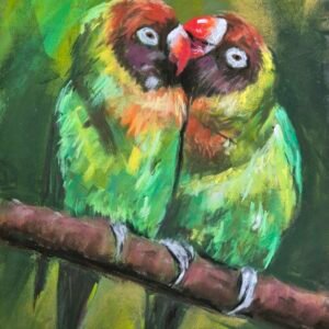 pastel moments – march lovebirds workshop (abstract realism)