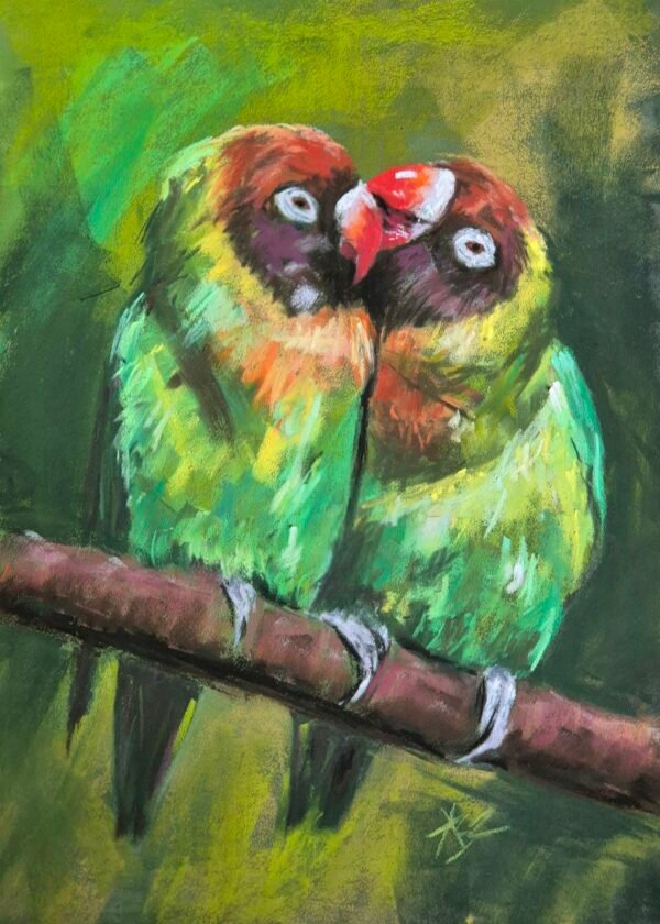 Pastel Moments with Aga Szczuka pastel moments – march lovebirds workshop (abstract realism)