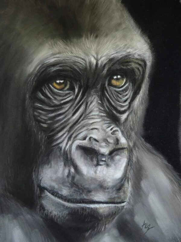 pastel moments – april gorilla workshop (abstract realism)
